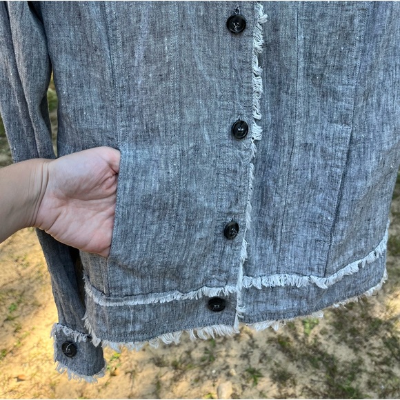 Carré Noir 100% Linen Jacket - Picture 16 of 16